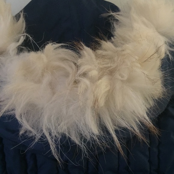 Vintage Snow Jacket Navy Fur Collar - Picture 4 of 6